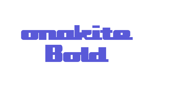 onakite Bold font free