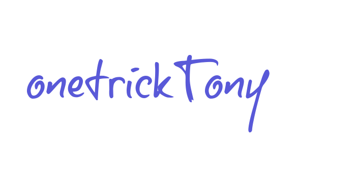 onetrickTony Font Download