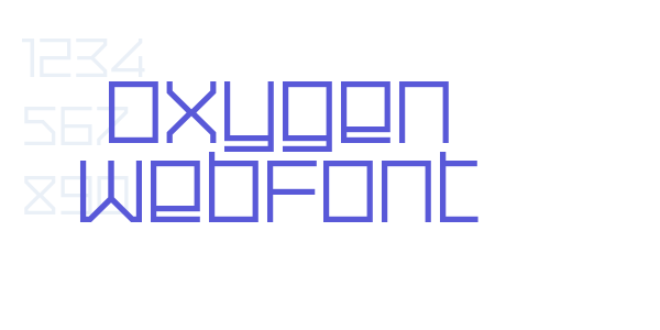 oxygen WebFont font