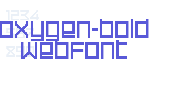 oxygen-bold WebFont font