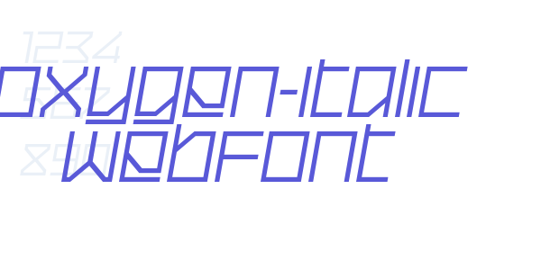 oxygen-italic WebFont font