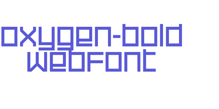 oxygen-bold WebFont Font Download