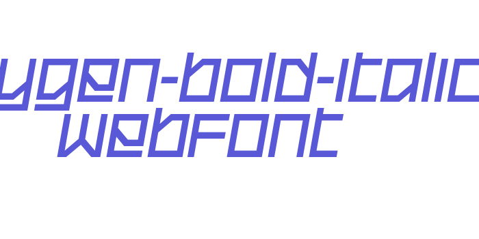 oxygen-bold-italic WebFont Font Download