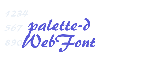 palette-d WebFont font free