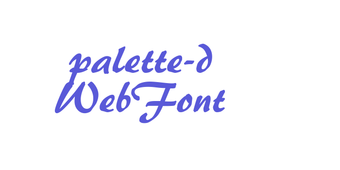 palette-d WebFont Font Download