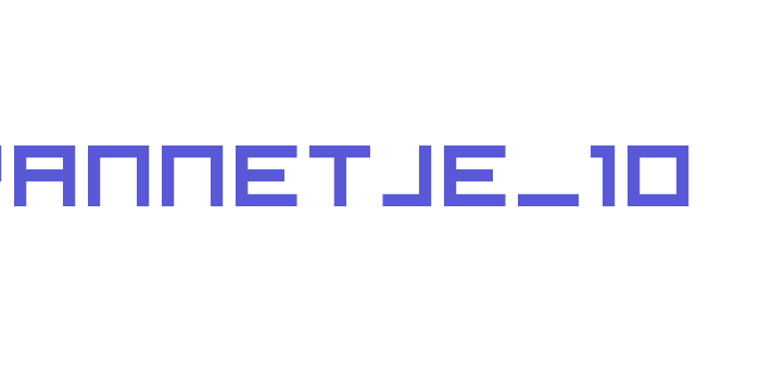 pannetje_10 Font Download