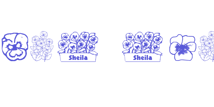 pansies4sheila Font