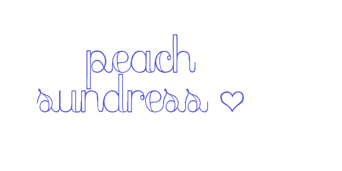 peach sundress ~ Font Download