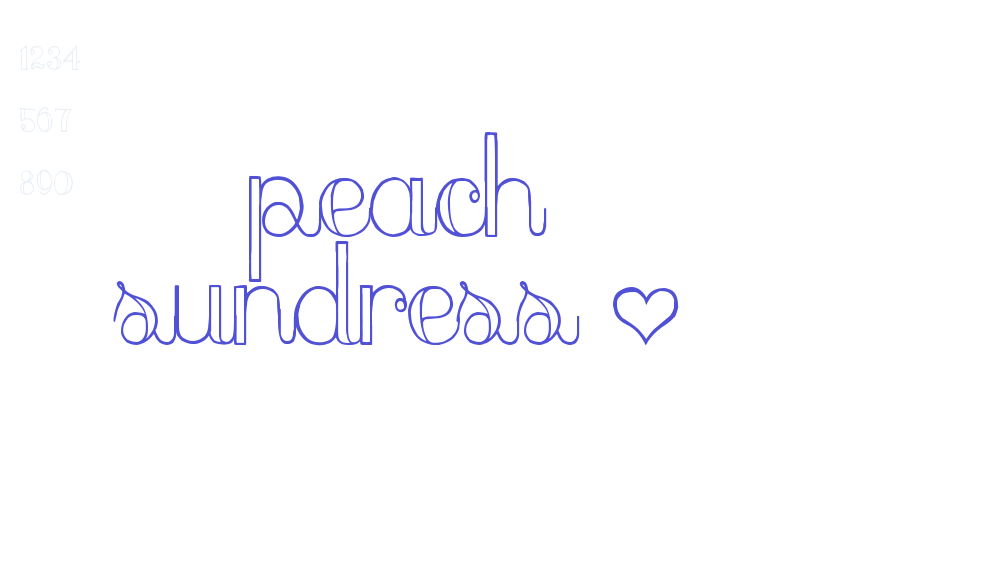 peach sundress ~-font-download