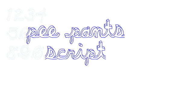 pee pants script font free