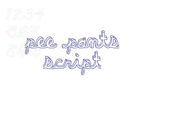 pee pants script Font Download