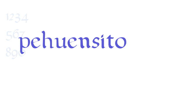 pehuensito font