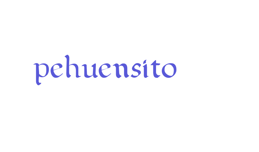 pehuensito Font