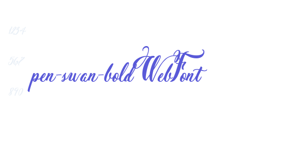 pen-swan-bold WebFont font