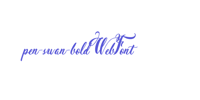 pen-swan-bold WebFont Font Download