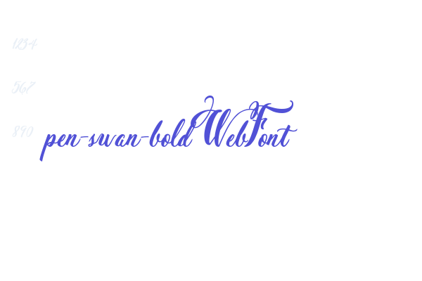pen-swan-bold WebFont