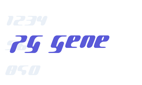 pg GENE Font Download