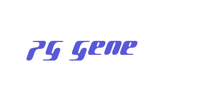 pg GENE Font