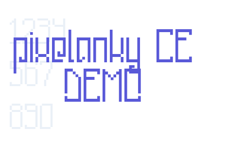 pixelanky CE DEMO Font Download