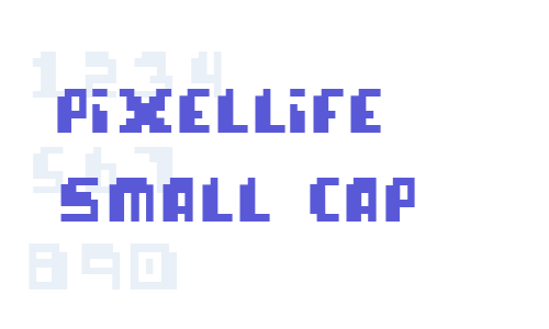 pixellife  small cap Font Download