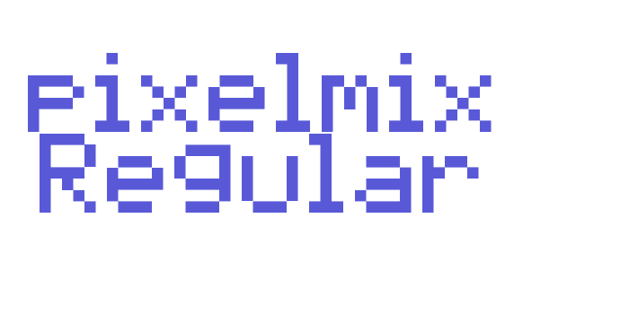 pixelmix Regular Font