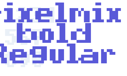 pixelmix bold Regular Font Download