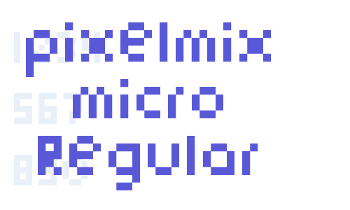 pixelmix micro Regular Font Download