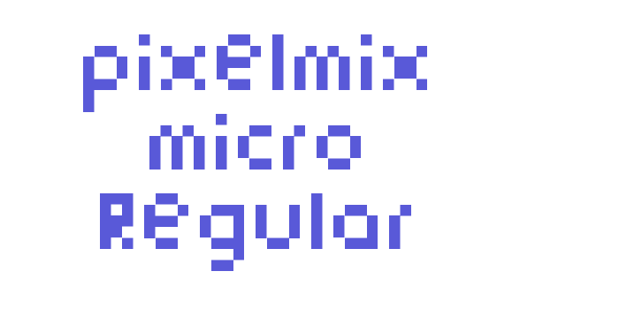 pixelmix micro Regular Font