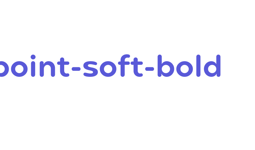 point-soft-bold Font