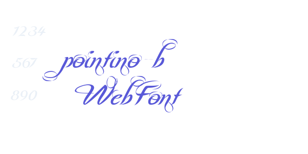 pointino-b WebFont font