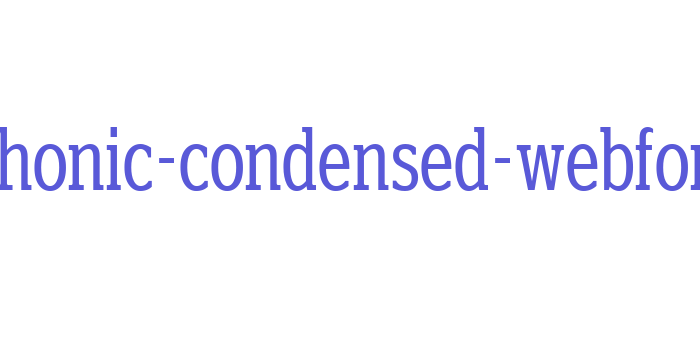 polyphonic-condensed-webfont Font Download