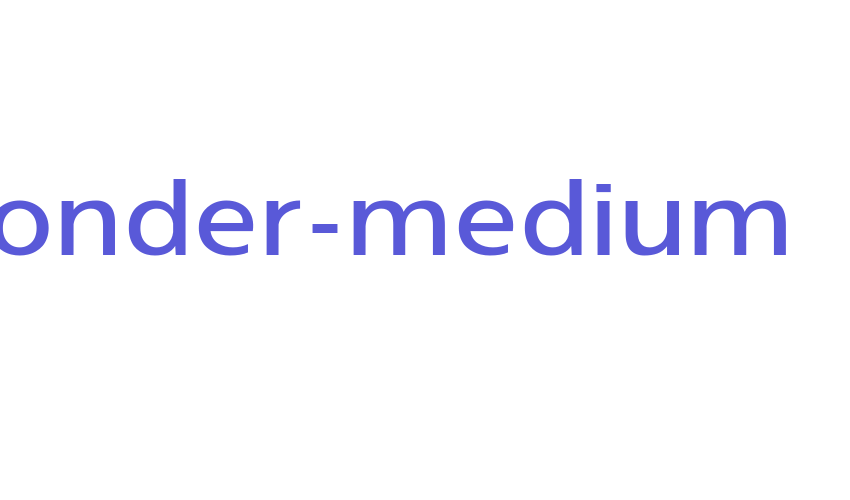 ponder-medium Font