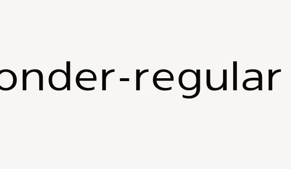 ponder-regular Font