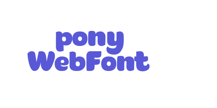 pony WebFont Font Download