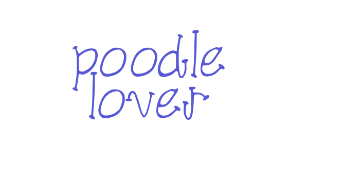 poodle lover Font Download