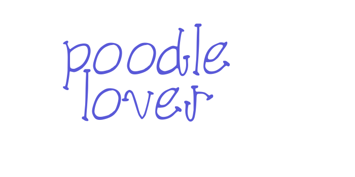 poodle lover Font