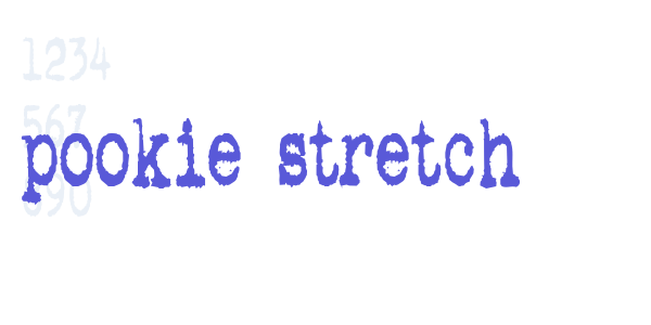 pookie stretch font