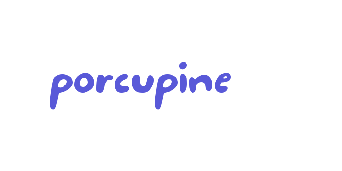 porcupine Font Download