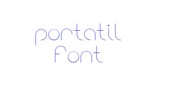 portatil font font free