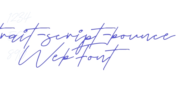 portrait-script-bounce WebFont font free