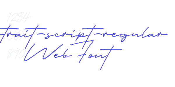 portrait-script-regular WebFont font free