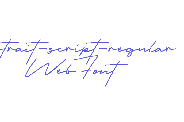 portrait-script-regular WebFont Font