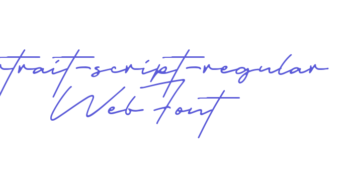 portrait-script-regular WebFont Font Download