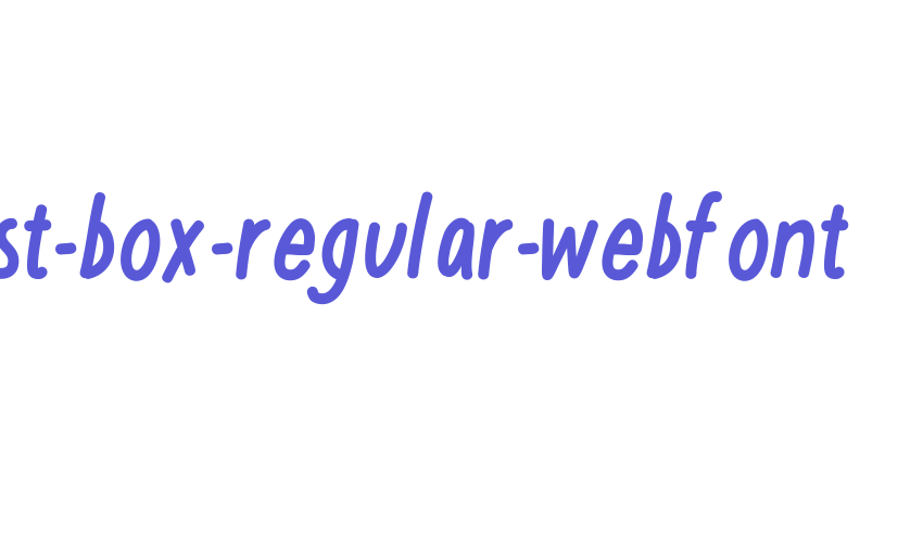 post-box-regular-webfont Font