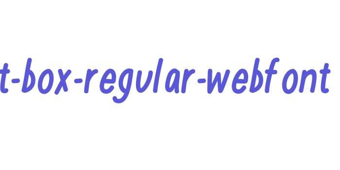 post-box-regular-webfont Font Download