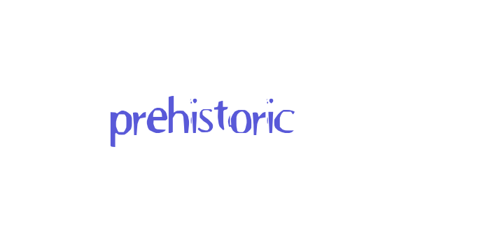 prehistoric Font Download