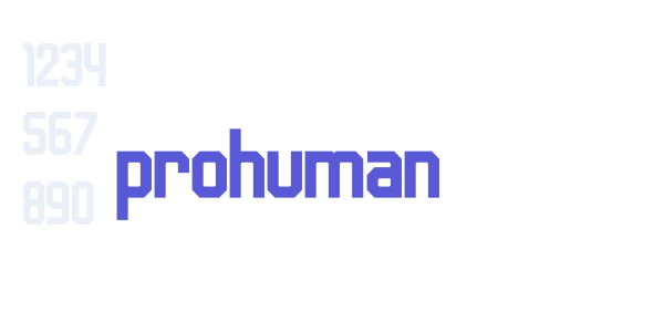 prohuman font free