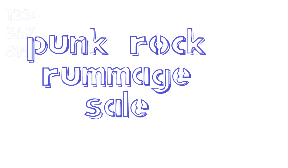 punk rock rummage sale-font-download