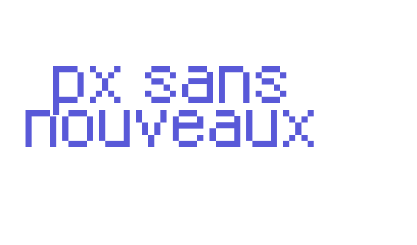 px sans nouveaux Font Download