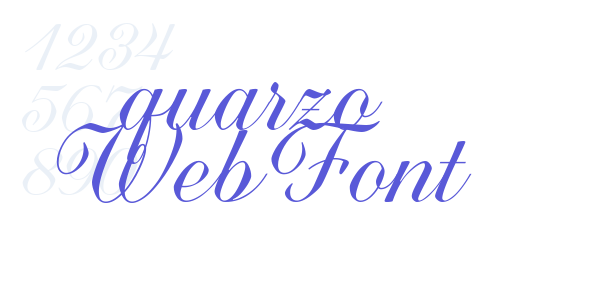 quarzo WebFont font free